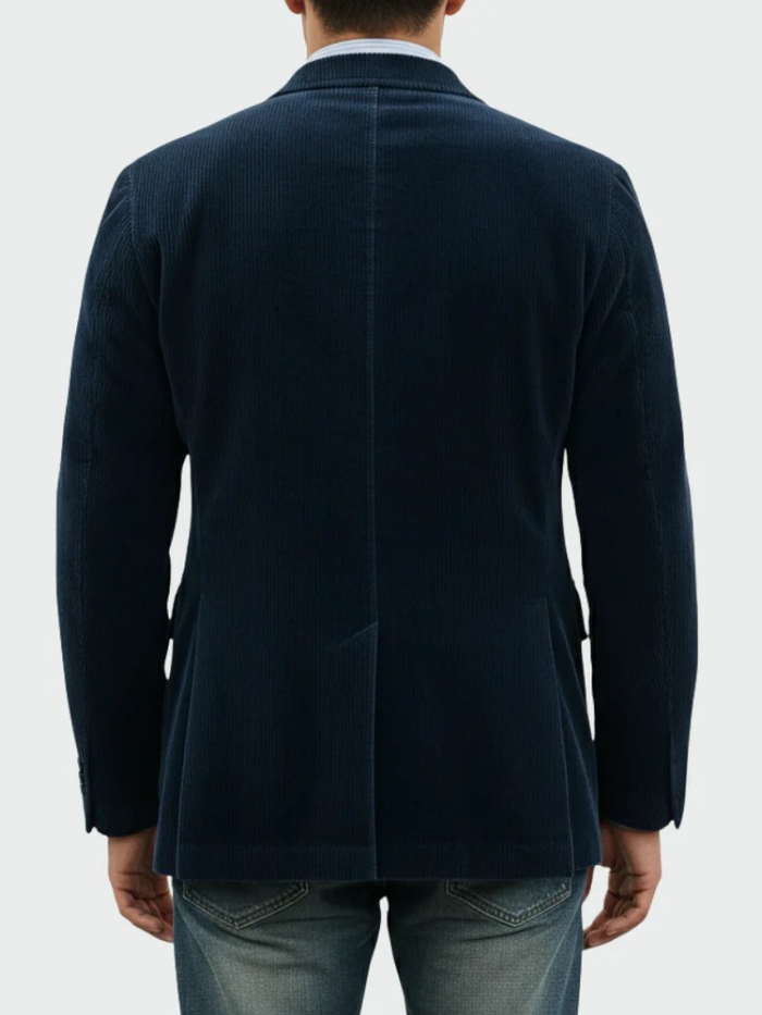 Men's Classic Corduroy Blazer with Tailored Fit & Notched Lapel — Charlie