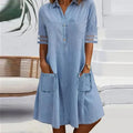 Ruby | Casual Denim Dress With Pockets