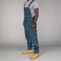 Men's Straight-Leg Denim Overalls — Elias Relaxed-Fit Pocket Workwear