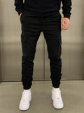 Men's Slim Fit Cargo Joggers with Drawstring Waist & Tapered Cuffs — Nathan