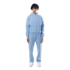 Light Blue Women's Oversized Fleece Tracksuit with Relaxed Fit