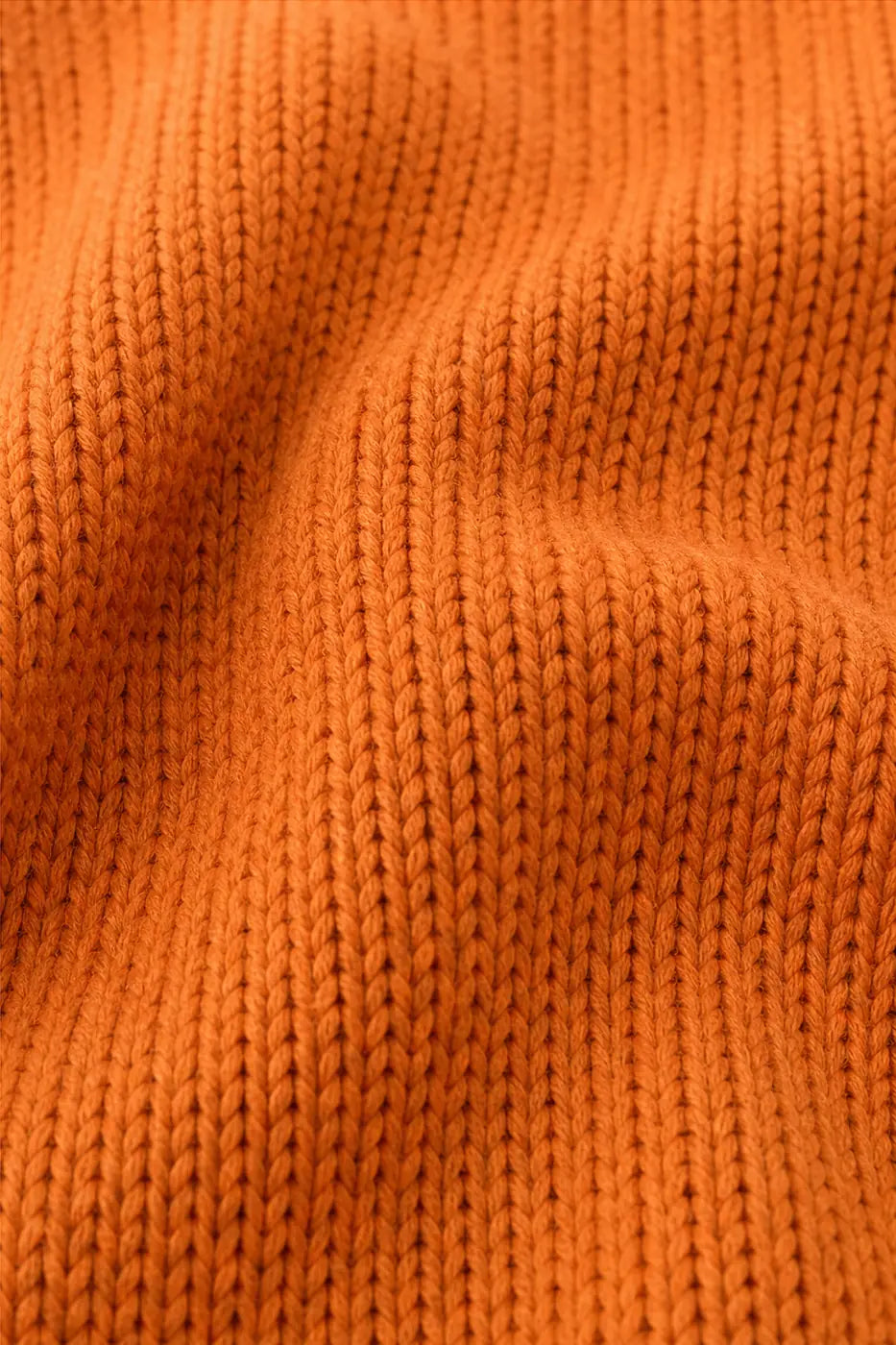 Women's Hooded Knit Sweater with Drawstring Hood & Relaxed Fit - Fabric Texture Detail