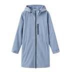 Women's Hooded Waterproof Rain Jacket - Flat Lay