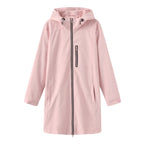 Women's Hooded Waterproof Rain Jacket - Flat Lay