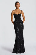 Women's Lace Fitted Maxi Dress — Verity Sweetheart Neckline Mermaid