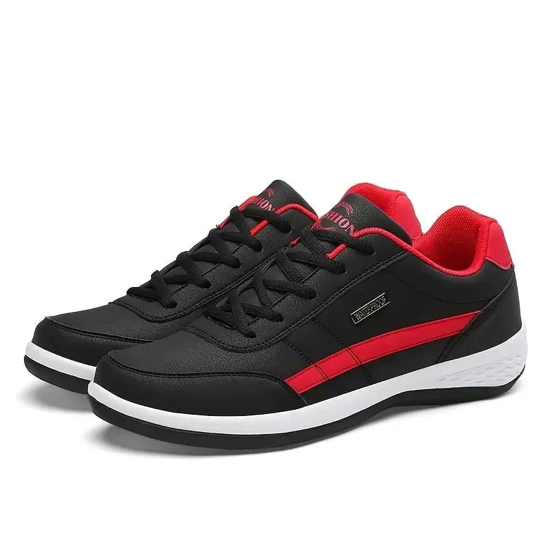 Men's Cushioned Sneakers with Lace-Up Closure & Padded Heel - Pair Front Studio