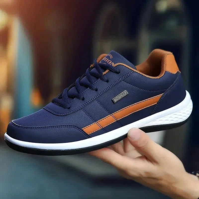 Men's Cushioned Sneakers with Lace-Up Closure & Padded Heel - Held In Hand