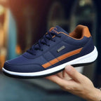 Men's Cushioned Sneakers with Lace-Up Closure & Padded Heel - Held In Hand