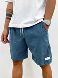 Men's Drawstring Summer Shorts — Beckett Corduroy Casual Elastic Waist