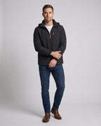 Men's Everyday Softshell Jacket with Hooded Design & Zip Pockets - Front Full