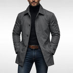 Grey Men's Waterproof Coat with Lightweight Lining & Regular Fit