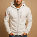 Men's Zip Hoodie with Adjustable Hood & Zippered Pockets — Caleb