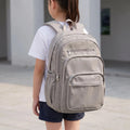 Women's Multi Pocket School Backpack with Adjustable Straps & Zip Front Pockets — Jada