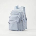 Milky Women's Multi Pocket School Backpack with Adjustable Straps & Zip Front Pockets — Jada - Blue