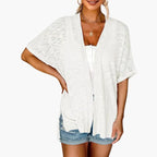 Hvid Women's Open Front Cardigan - Front Pose