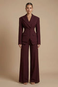 Scarlett | Elegant Tailored Two Piece Suit with Peaked Lapel