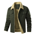 Men's Quilted Jacket with Faux Fur Collar & Chest Pockets — Sullivan