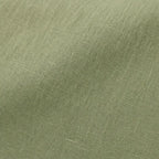 Women's Relaxed-Fit Linen Blend Top with Side-Button Detail & Roll-Tab Sleeves - Fabric Texture Macro