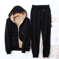 Women's Sherpa Hoodie Set with Fleece-Lined Zip-Up Jacket & Jogger Pants — Clara