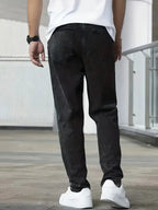 Men's Straight Leg Jeans with Relaxed Comfort Fit - Back Detail