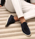 Men's Lace-Up Loafers with Flexible Build & Low-Cut Shaft — Charlie