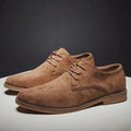 Men's Suede Oxford Shoes — Levi Cushioned Lace-Up Derby Style
