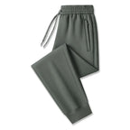 Men's Tech Jogger Pants with Elastic Waistband & Zip Pockets - Narrow Hem