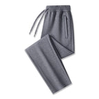 Dark gray with open hem Men's Tech Jogger Pants with Elastic Waistband & Zip Pockets