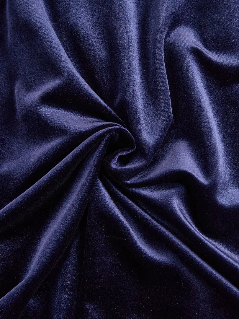 Women's Velvet Maxi Dress with A-Line Silhouette & Puff Sleeves