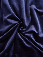 Women's Velvet Maxi Dress with A-Line Silhouette & Puff Sleeves