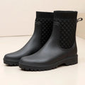 Women's Waterproof Rain Boots — Siobhan Ribbed Knit Lug Sole