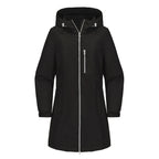 Black Women's Waterproof Rain Jacket - Studio Front