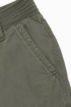 Women's Wide-Leg Cargo Pants with Relaxed Fit & Adjustable Waist - Close Up Pocket Corner