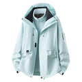 Women's Outdoor Jacket with Adjustable Hood & Multiple Pockets — Eliza