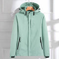 Women's Waterproof Rain Jacket — Hermione Detachable Hood Adjustable Fit