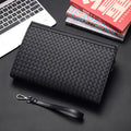 Women's Woven Clutch Bag with Zip Closure & Wristlet Strap — Cassidy